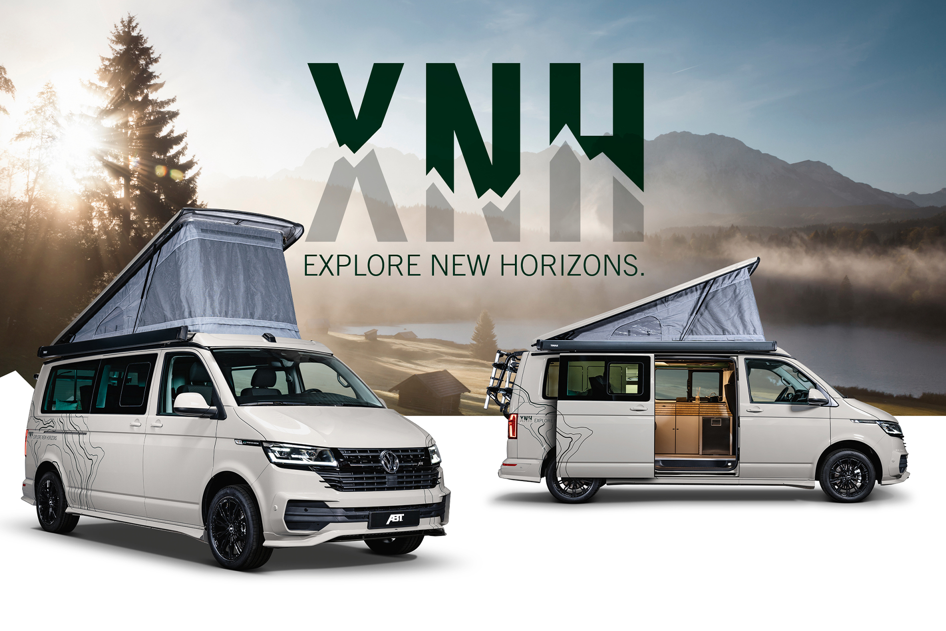 XNH Volkswagen camper van packs homey interior and two kitchens