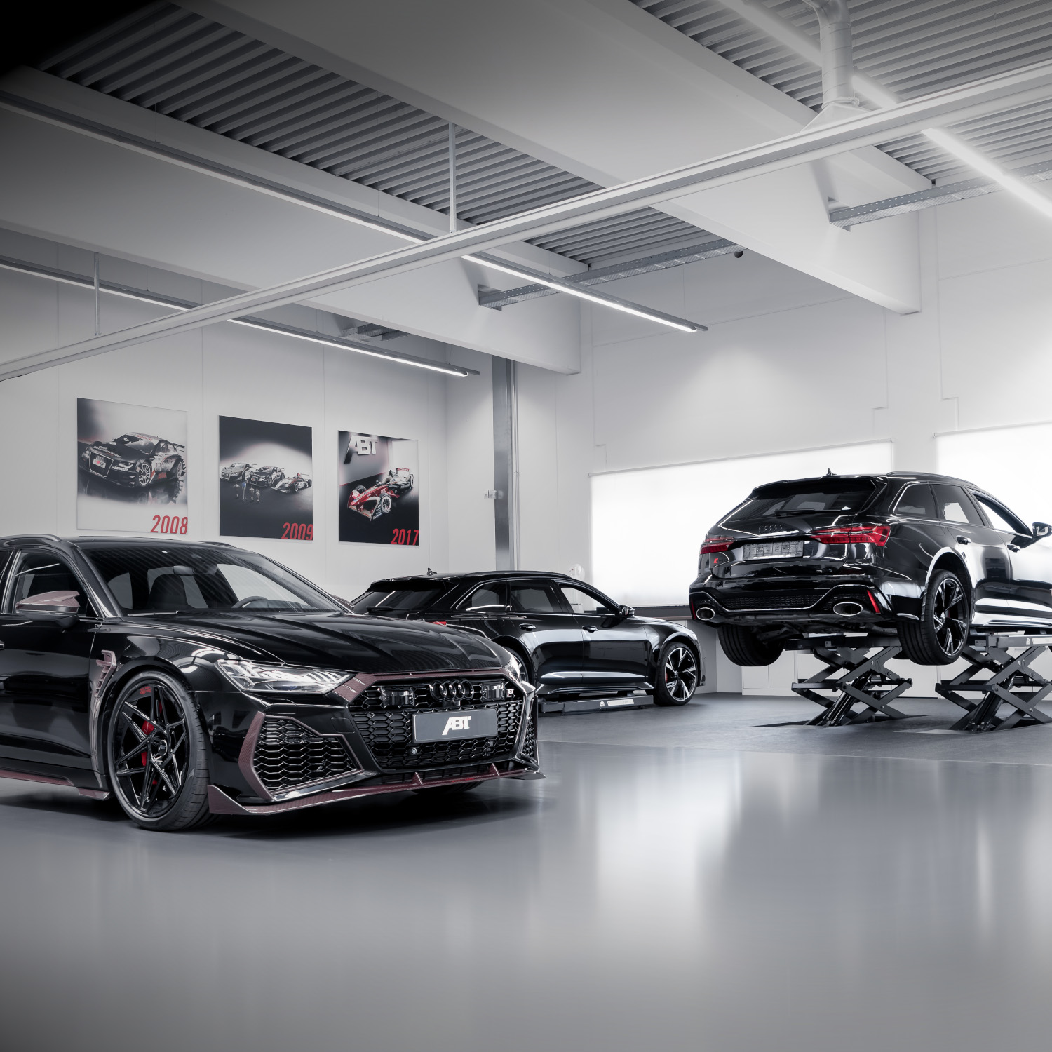 RS6 Johann ABT Edition in the motorsport workshop